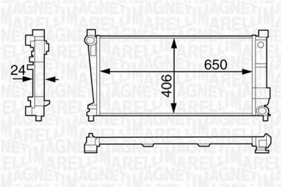 MAGNETI MARELLI 350213121900 -  Радиатор, охлаждение двигателя